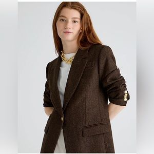 J. Crew Parke Blazer in Purple Herringbone